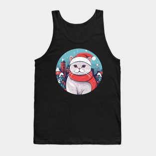 British Shorthair Cat Xmas, Love Cats Tank Top